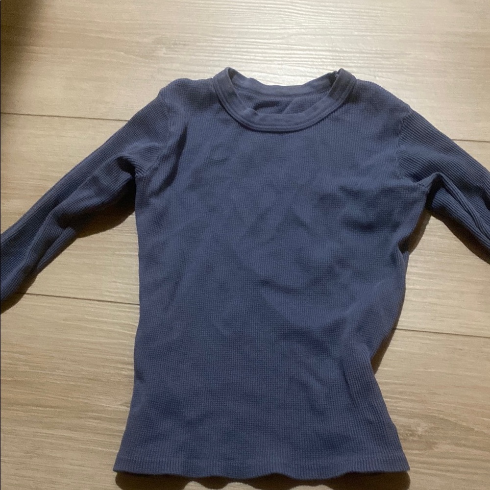 Brandy melville navy waffle long sleeve